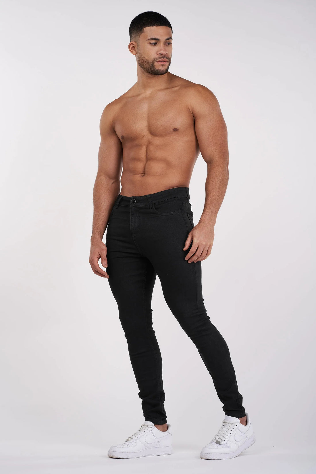 Lorenzo Schwarze Jeans
